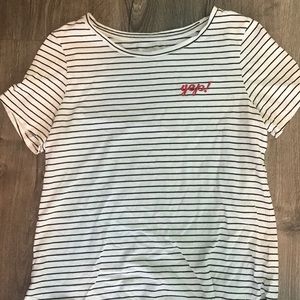 White striped top